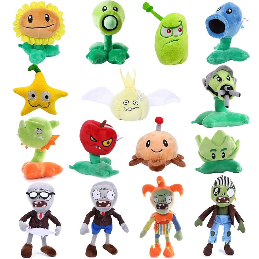Amazon.com: JHESAO 15 PCS Plants & Zombies PVZ Plush Zombies